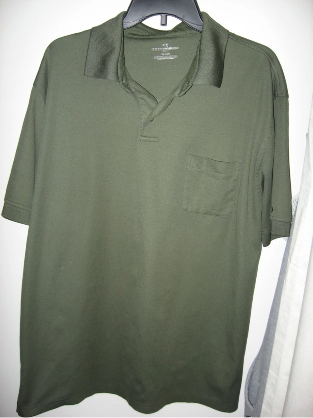 Grand Slam Golf Polo Shirt,Sage Green,Short Sleeve,Pocket,Polyester Knit XL